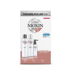 Nioxin Ajándék szett vékonyszálú, festett, enyhén ritkuló hajra System 3 Color Safe
