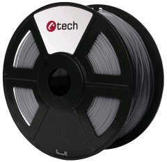 C-Tech Nyomtatószál, PLA, 1,75mm, 1kg, ezüst (3DF-PLA1.75-S)