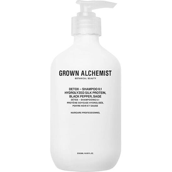 Grown Alchemist Hydrolyzed Silk Protein, Lycopene, Sage (Detox Shampoo) méregtelenítő sampon