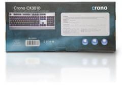 Crono CK3010 - háttérvilágításos mechanikus játékbillentyűzet, CZ + SK, USB
