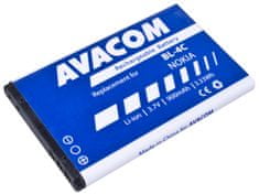 Avacom Nokia 6300 Li-Ion 3.7V 900mAh mobil akkumulátor (BL-4C csere) GSNO-BL4C-S900A