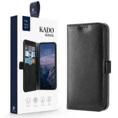 Dux Ducis Kado bőr könyvtok iPhone 12 Pro Max, fekete