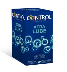 CONTROL XTRA LUBE Stimuláló óvszerek, 24db