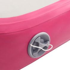 Greatstore rózsaszín PVC felfújható tornamatrac pumpával 700 x 100 x 15 cm