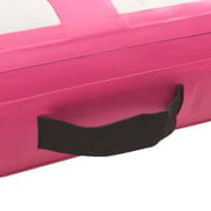 shumee rózsaszín PVC felfújható tornamatrac pumpával 500 x 100 x 15 cm