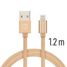 SWISSTEN USB/Lightning 1.2m, arany
