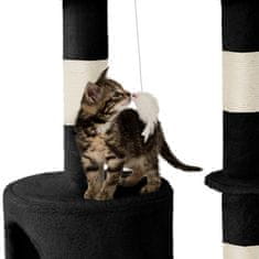 tectake Dominik macska kaparófa 144 cm - fekete