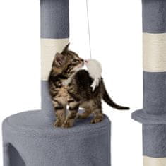 tectake Dominik macska kaparófa 144 cm - szürke