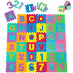 tectake Habszivacs puzzle szőnyeg, 86 darabos - színes