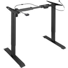 tectake Asztalláb elektronikusan állítható magassággal 85-129x65x71-121cm - fekete