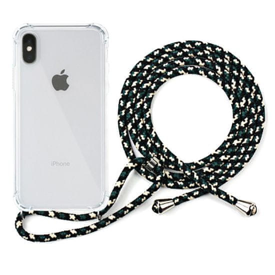 EPICO Nake String Case iPhone X/XS 24310101000022, fehér átlátszó / fekete - fehér