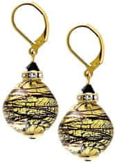 Lampglas Luxus ékszer szettGold Golden Tiger Lampglas gyönggyel, 24 karátos aranyból CQ5 (nyaklánc, fülbeval