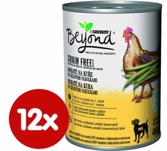 BEYOND Grain Free csirke zöldbabbal 12 x 400 g