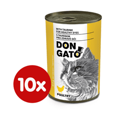 Dibaq DON GATO macskakonzerv, baromfi, 10x415 g