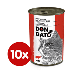 Dibaq DON GATO macskakonzerv, marha, 10x415 g