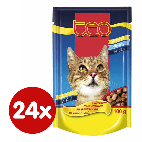 Dibaq TEO tasak macskáknak csirkehús 24x100 g