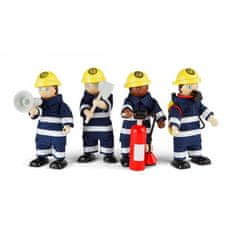 Tidlo Tűzoltók fából készült figurái
