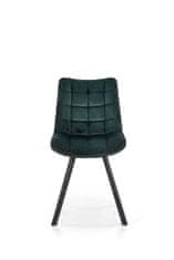 Étkező szék K332 - sötétzöld/fekete