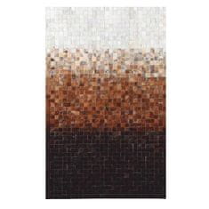 KONDELA Bőr szőnyeg típus 7 170x240 cm - patchwork minta
