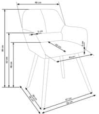 Halmar Étkező szék K283 - bézs
