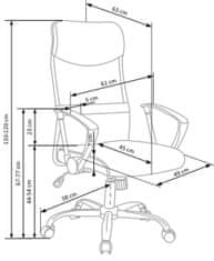 Irodai szék karfákkal Vírusok 2 - szürke/fekete