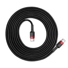 BASEUS Cafule kábel USB-C / USB-C PD2.0 3A QC 3.0 2m, fekete/piros