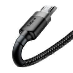 BASEUS Cafule kábel USB / Micro USB QC 3.0 1.5A 2m, fekete/szürke