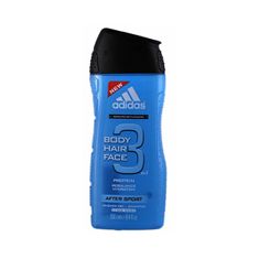 Adidas Tusfürdő és sampon férfiaknak 3 az 1-ben Body Hair Face After Sport (Shower Gel & Shampoo) (Mennyiség 400 ml)