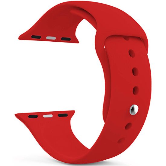 4wrist Szilikon szíj Apple Watch - Piros 42/44/45/49 mm - M/L