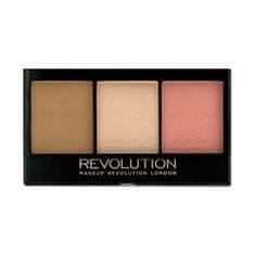 Makeup Revolution Élénkítő arckontúr paletta (Ultra Brightening Contour Kit) (árnyalat C04)