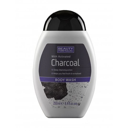 Beauty Formulas Tusfürdő aktív szénnel Charcoal (Body Wash) 250 ml