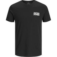 Jack&Jones Férfi póló JJECORP 12151955 Black Slim (Méret XL)