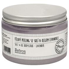 Levendule olajat és tengeri sót tartalmazó testradír (Salt & Oil Bodyscrub) 300 ml