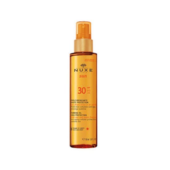 Nuxe Bronzosító napvédő olaj arcra és a testre SPF 30 Sun (Tanning Oil For Face And Body) 150 ml