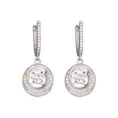 Preciosa Shimmer ezüst fülbevaló kövekkel díszítve 5185 00