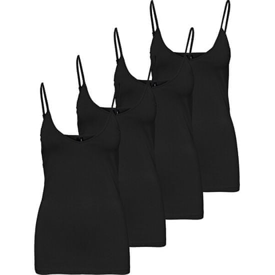 Vero Moda 4 PACK - női trikó VMMAXI 10247491 Black