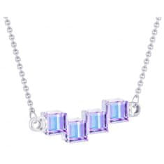 Preciosa Ezüst nyaklánc kristályokkal Crystal Cubes 6062 43