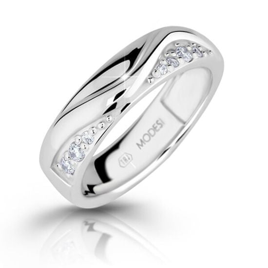 Modesi Divatos ezüst gyűrű cirkónium kövekkel M16026