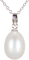 JwL Luxury Pearls Ezüst nyaklánc jobb gyöngyökkel 45cm JL0436 (Hossza 55 cm)