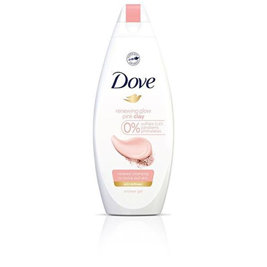 Dove Tusfürdő rózsaszín agyaggal Renewing Glow (Pink Clay Shower Gel)