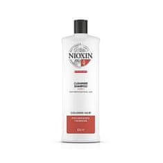 Nioxin Sampon vékonyszálú, és jelentősen ritkuló festett hajra System 4 (Shampoo Cleanser System 4) (Mennyiség 1000 ml)
