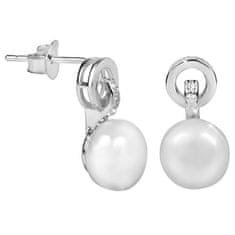 JwL Luxury Pearls Fülbevaló fehér igazgyönggyel JL0503