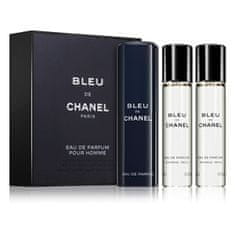 Chanel Bleu De Chanel - EDP 20 ml (újratölthető palack) + utántöltő 2 x 20 ml