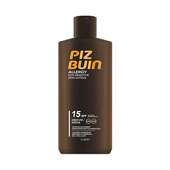 PizBuin Naptej érzékeny bőrre Allergy SPF 15+ (Sun Sensitive Skin Lotion) 200 ml