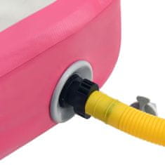 Vidaxl rózsaszínű PVC felfújható tornamatrac pumpával 60 x 100 x 15 cm 92652