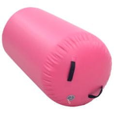 shumee rózsaszín PVC felfújható tornahenger pumpával 100 x 60 cm