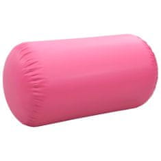 shumee rózsaszín PVC felfújható tornahenger pumpával 100 x 60 cm