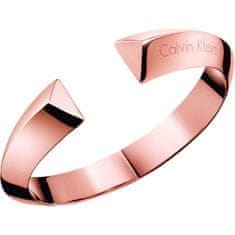 Calvin Klein Nyitott acél karkötő Shape KJ4TPD10010 (Méret 5,4 x 4,3 cm - XS)