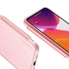 Dux Ducis Yolo bőr tok iPhone 12 Pro Max, rózsaszín