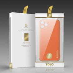 Dux Ducis Yolo bőr tok iPhone 12 Pro Max, narancssárga